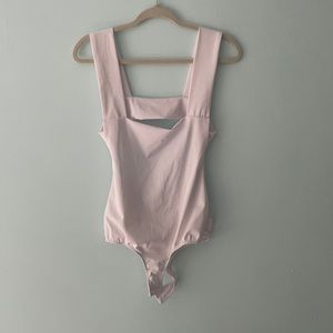 white free people body suit